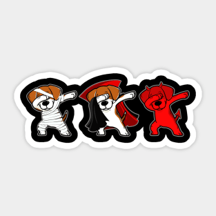 Beagle Dabing Horror Halloween T-shirt Sticker